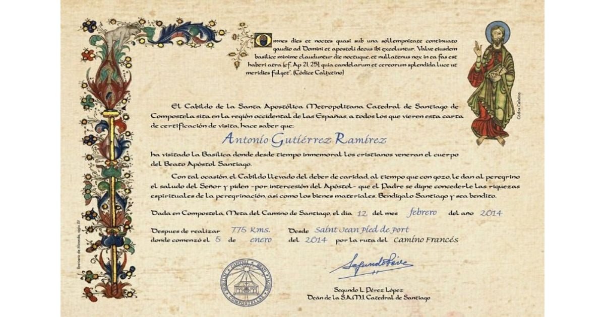 The Distance Certificate