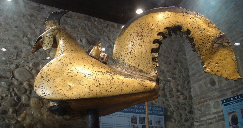https://caminodesantiagofrances.com/en/leon-province/leon/gallo-veleta-de-la-basilica-de-san-isidoro/